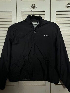 Lined Vintage Nike Windbreaker Jacket Womens Full Zip Sz S